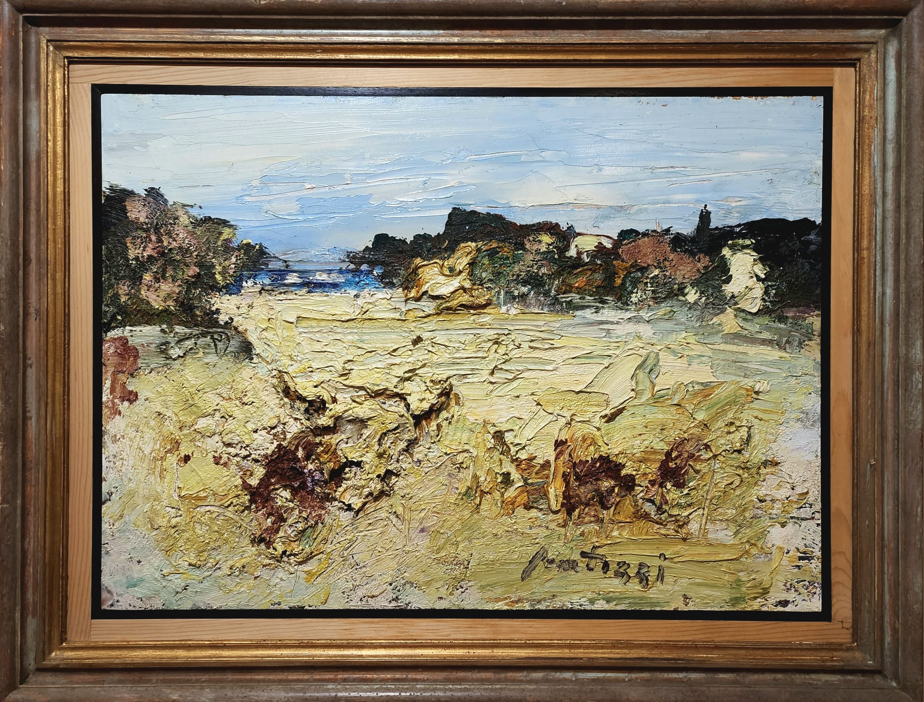 Sergio Scatizzi, Verso il mare, Olio su tavola, cm 50x70, 1985-1986