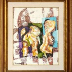 Giuseppe Menozzi, "Messaggio secondo" Tecnica mista su tavola cm 50x40 2005