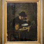 Guido Borgianni, "Mangiatore di fagioli", Olio su tela, cm 50x40, Anni '40